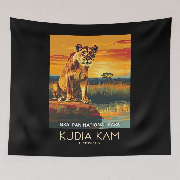 Artikelvorschau, Nxai Pan National Park in Kudia Kam - Botswana entworfen und verkauft von StudioRedKoala.