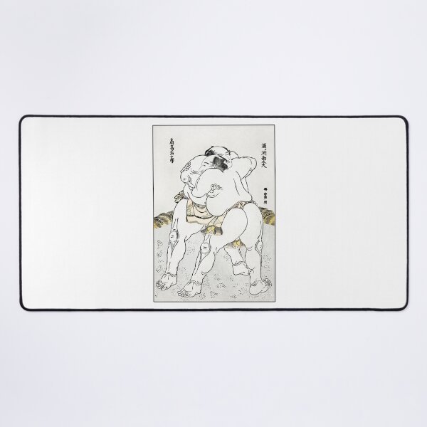 Item preview, Japanese Sumo Wrestlers Wrestling with Japanese Characters designed and sold by kylmllr101684.