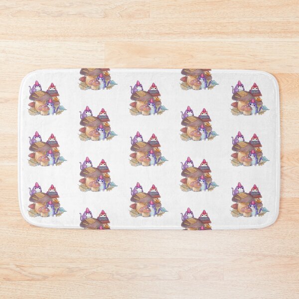 Item preview, Baking Cookies in the Magical Mushroom Forest Kittens Gnomes designed and sold by BarbaraMT.