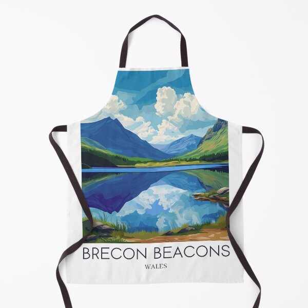 Item preview, A Pop Art Travel Print of Breacon Beacons - Wales  designed and sold by StudioRedKoala.
