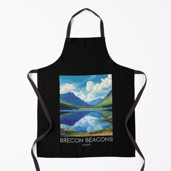 Item preview, A Pop Art Travel Print of Breacon Beacons - Wales  designed and sold by StudioRedKoala.