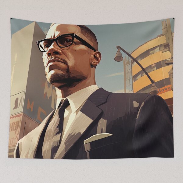Item preview, Malcolm X | Hip Hop style designed and sold by ComicsFactory.