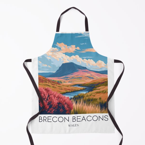 Item preview, A Pop Art Travel Print of Breacon Beacons - Wales  designed and sold by StudioRedKoala.