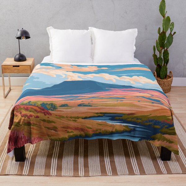 Item preview, A Pop Art Travel Print of Breacon Beacons - Wales designed and sold by StudioRedKoala.