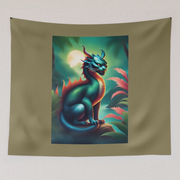 Item preview, Mysterious Cat Dragon designed and sold by GleamingGiant.