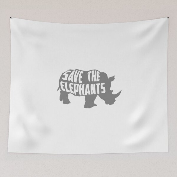 Item preview, Save the elephants  designed and sold by Lattethunder.
