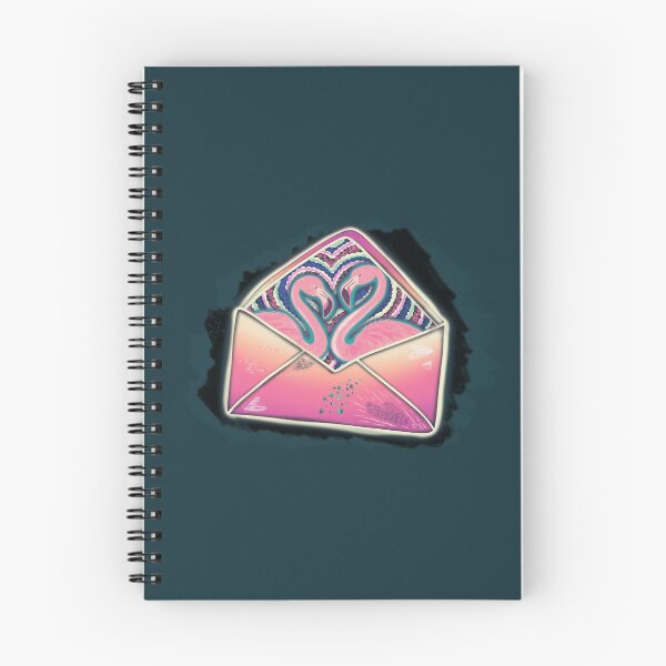 Item preview, Synthwave Flamingo Love Notes designed and sold by AdriaCaps Art & Design.