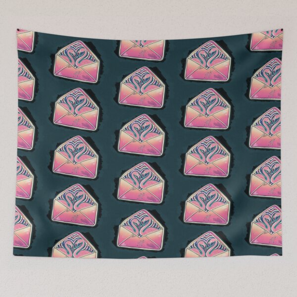 Item preview, Synthwave Flamingo Love Notes designed and sold by AdriaCaps Art & Design.