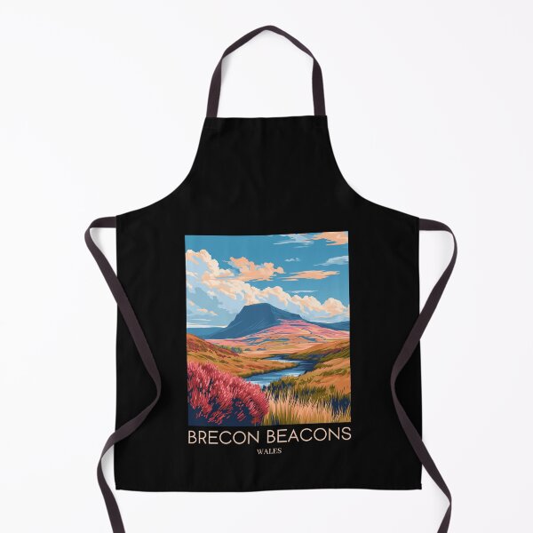 Item preview, A Pop Art Travel Print of Breacon Beacons - Wales  designed and sold by StudioRedKoala.