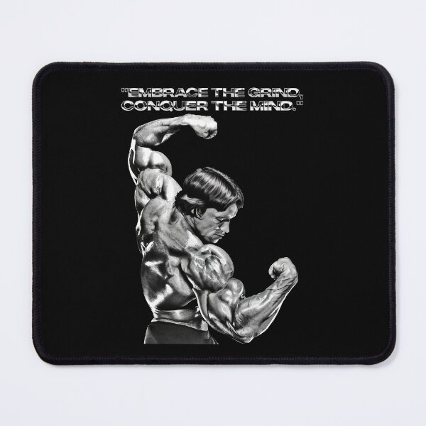 Item preview, Stoic Quote "Embrace the grind, conquer the mind." Arnold. schwarzenegger Fan art designed and sold by HuzaifaNaveedh.