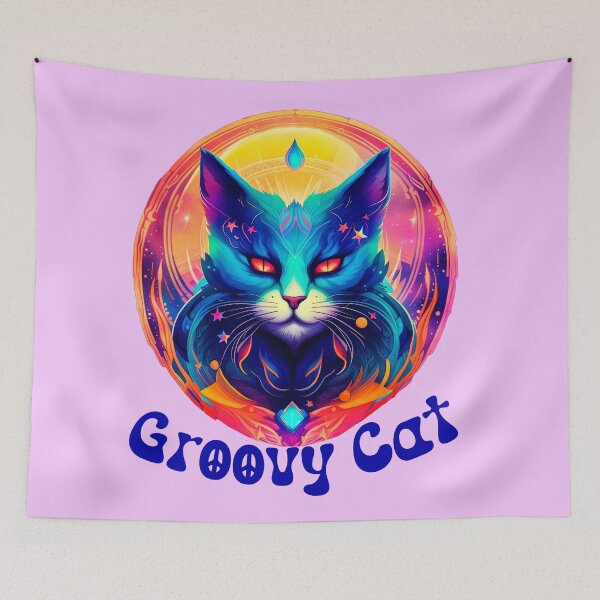 Item preview, Groovy Cat 1  designed and sold by DigitalandPhoto.
