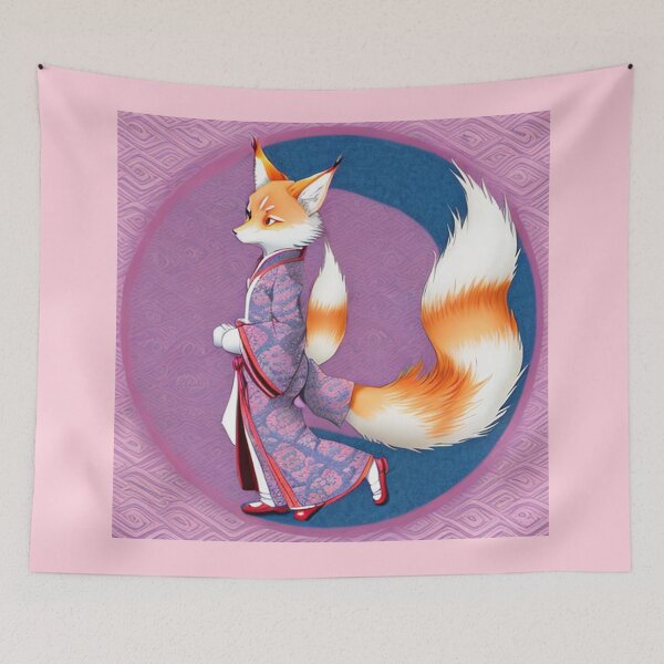Item preview, Kitsune in patterns designed and sold by PatronesKawai.