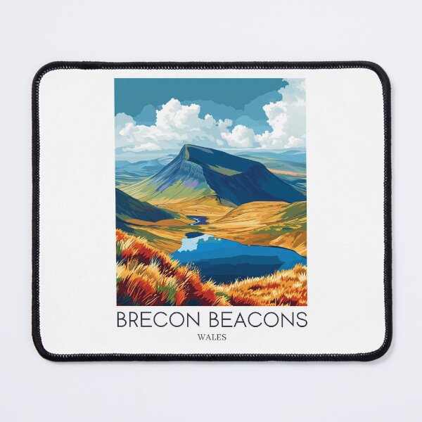 Item preview,  A Pop Art Travel Print of Breacon Beacons - Wales  designed and sold by StudioRedKoala.