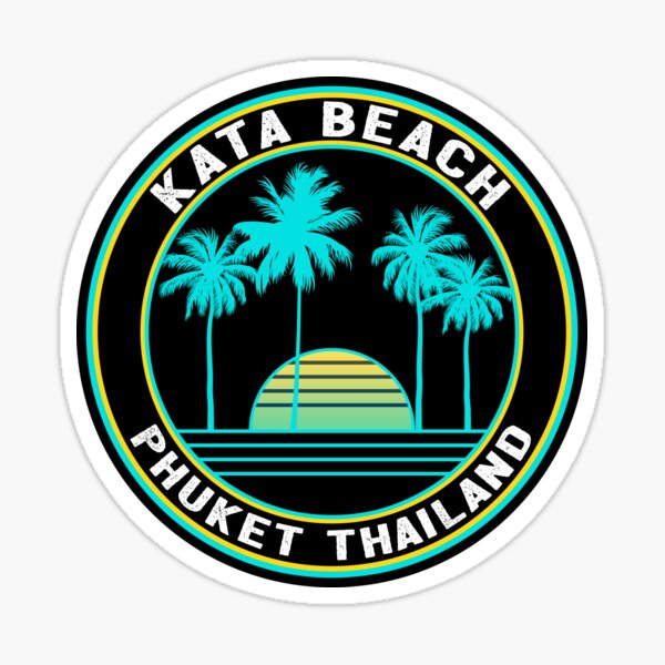 Item preview, Surfing Kata Beach Phuket Thailand Surf  designed and sold by DESTINATIONS DECAL.