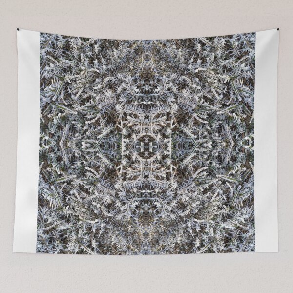 Item preview, Ice crystals on grass in a repeating pattern  designed and sold by Robin3DT.