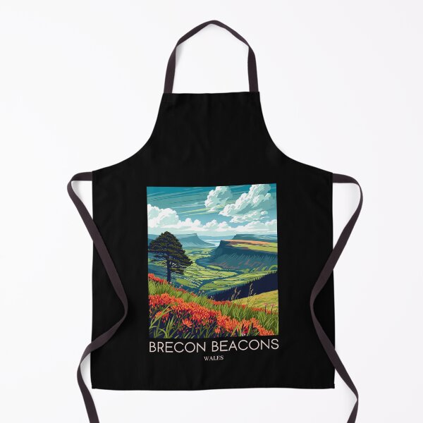 Item preview, A Pop Art Travel Print of Breacon Beacons - Wales  designed and sold by StudioRedKoala.