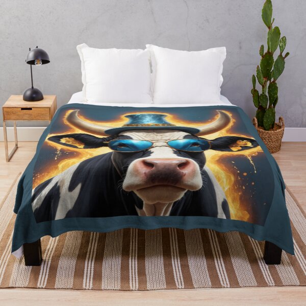 Item preview, The mysterious cow is wearing sunglasses designed and sold by Great-store4U.
