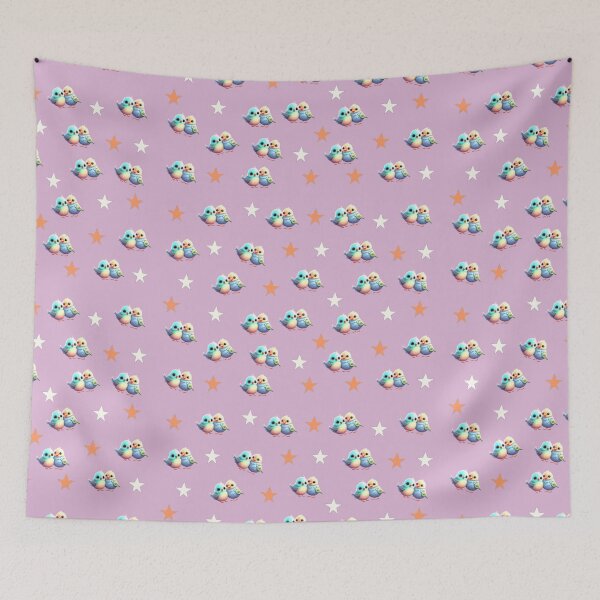 Item preview, Captivating pattern adorned with birds and stars designed and sold by NiRia Spot.