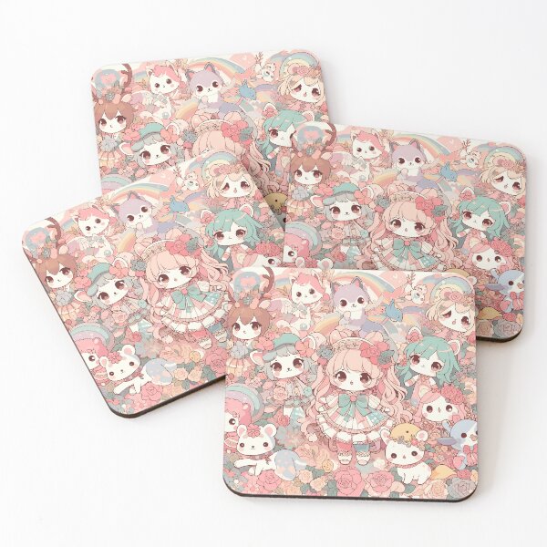 Item preview, Anime Girl Desk Mat, Bath Mat, Mouse Pad designed and sold by KitonicTees.