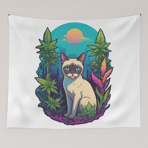 Item preview, Siamese Kitty Kat Morning Sessions designed and sold by wojysmokes.