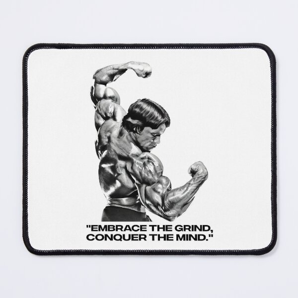 Item preview, Stoic Quote "Embrace the grind, conquer the mind." Arnold. schwarzenegger Fan art designed and sold by HuzaifaNaveedh.