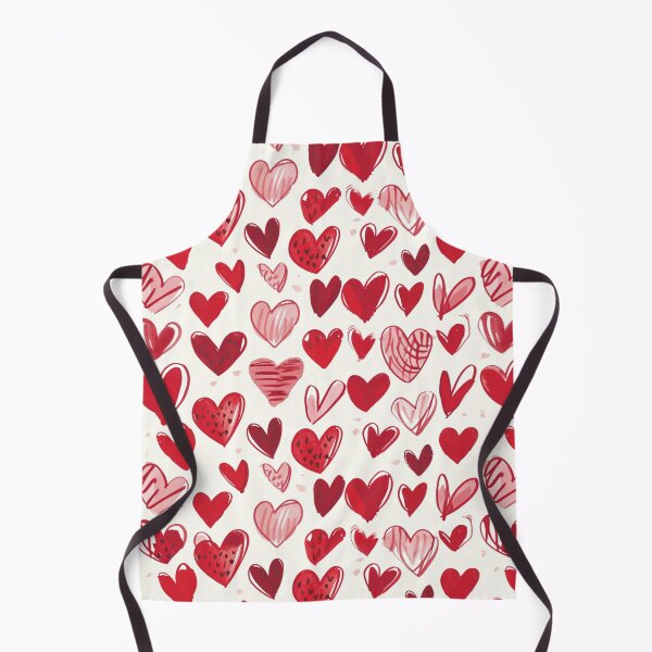 Artikelvorschau, Ruby Romance: Cascade of Crimson Heart Doodles entworfen und verkauft von ColorfulVanilla.
