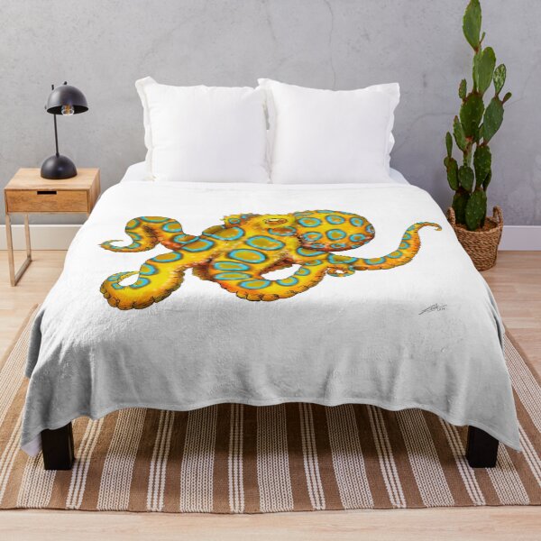 Item preview, blue ringed octopus designed and sold by lucamendieta.