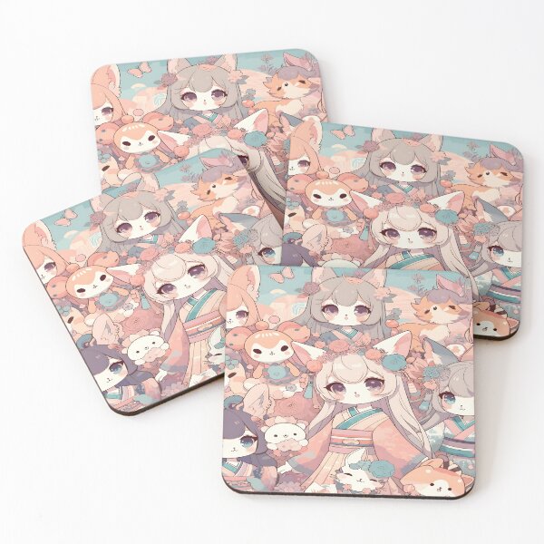 Item preview, Anime Girl Desk Mat, Mouse Pad, Bath Mat designed and sold by KitonicTees.