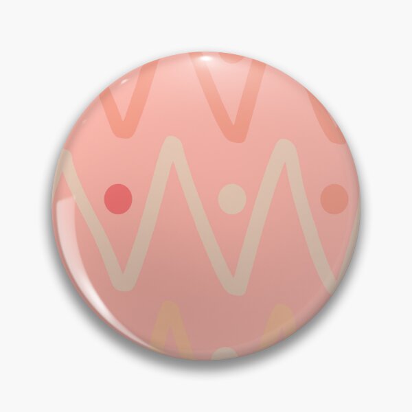 Item preview, Playful Lines and Circles in Peach & Beige on Pink designed and sold by ara-designs.