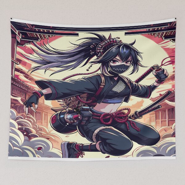 Item preview, Anime Girl Desk Mat Mouse Pad Bath Mat designed and sold by KitonicTees.