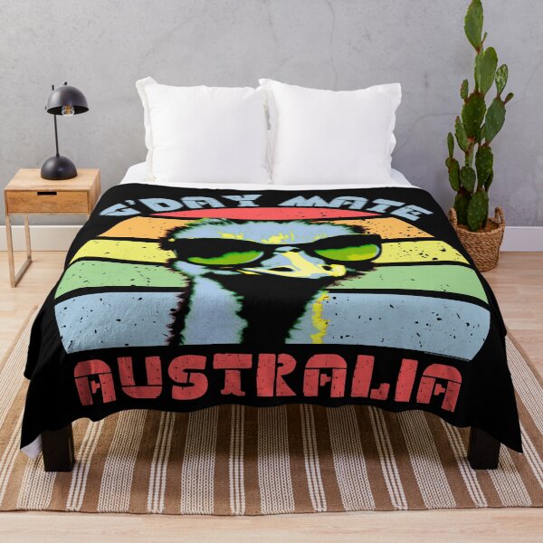 Item preview, Australia G'Day Mate Emu Retro designed and sold by theflandonian.