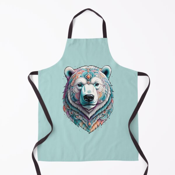 Item preview, A cute polar bear with beautiful flowers in Chinese style designed and sold by DADA635.