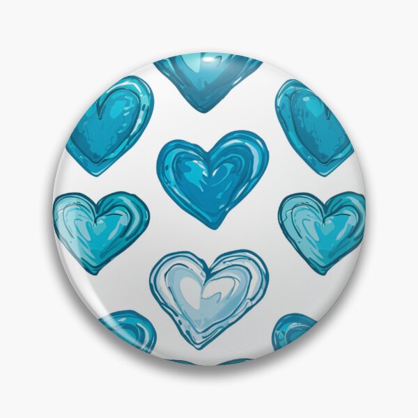 Item preview, Turquoise Heart Motif Illustration designed and sold by ColorfulVanilla.