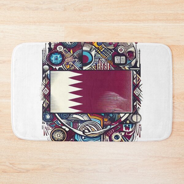 Item preview, qatar flag designed and sold by maheart83.
