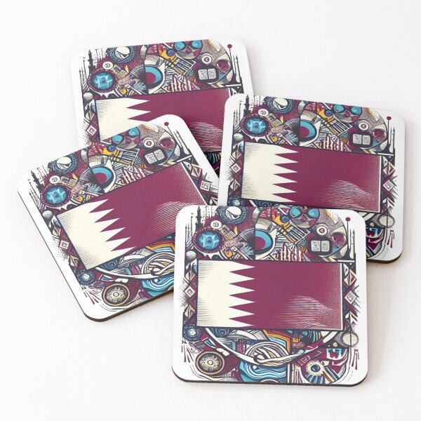 Item preview, qatar flag designed and sold by maheart83.