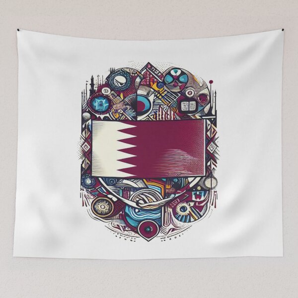 Item preview, qatar flag designed and sold by maheart83.
