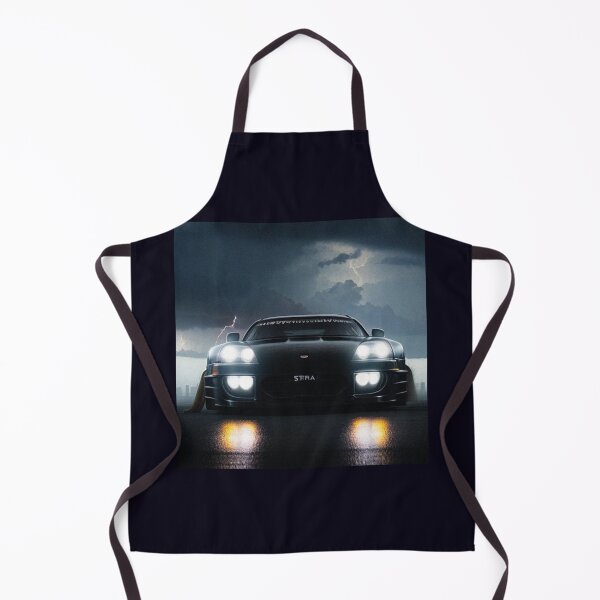 Item preview, supra mk4 with a haze in atmosphere and thunder lightning in the sky dark atmosphere and huge angry eyes in the sky behind the car designed and sold by paolboa.