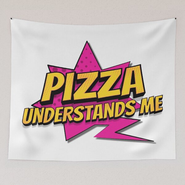 Item preview, Pizza Understands Me, Funny Quotes, Food Quotes, Friend Quotes, Friends, Food, Pizza, Understanding, Sarcasm, designed and sold by Henrylizarraga.