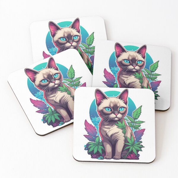 Item preview, Nuggets Vaporwave Color Theory Kitty Cat designed and sold by wojysmokes.