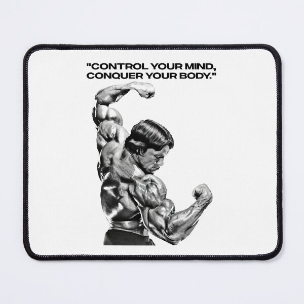 Item preview, Stoic Quote "Control your mind, conquer your body." Arnold. schwarzenegger Fan art designed and sold by HuzaifaNaveedh.