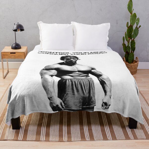 Item preview, Stoic Quote "Control your mind, conquer your body." Arnold. schwarzenegger Fan art designed and sold by HuzaifaNaveedh.