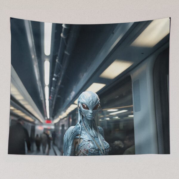 Item preview, Alien woman subway joy designed and sold by oilidesing.