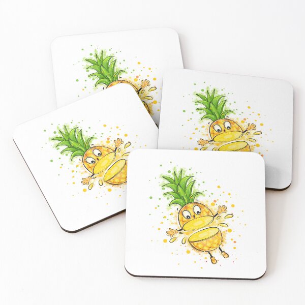 Aperçu de l'œuvre Autocollants ananas créée et vendue par marielkoks.