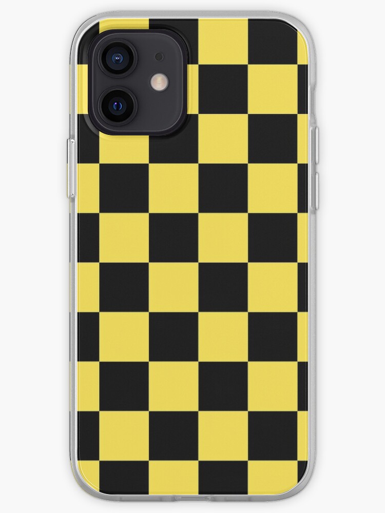 Brown, Beige: Checkered Pattern iPhone Case by Jared S Davies