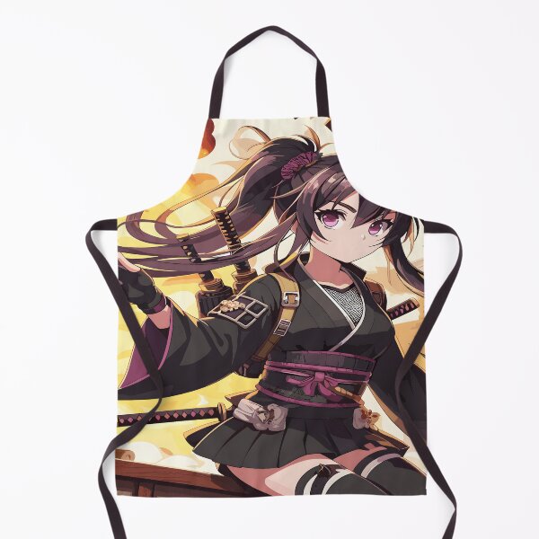 Item preview, Anime Ninja Girl Desk Mat, Gaming Mouse Pad, Bath Mat designed and sold by KitonicTees.