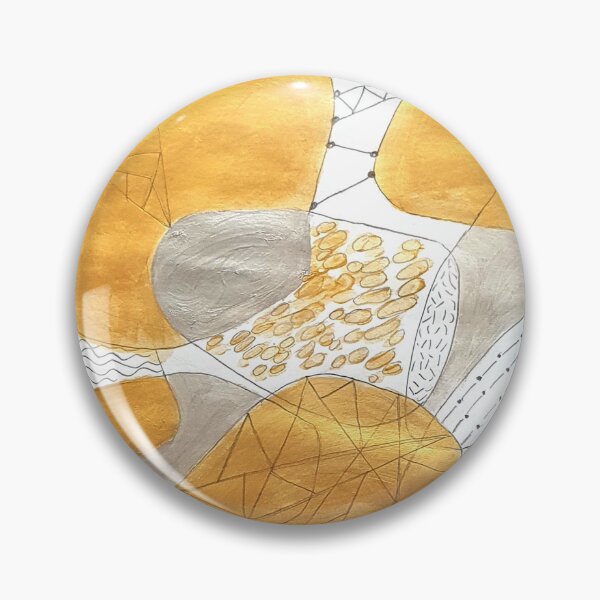 Item preview, Gold and silver circles designed and sold by Tereza Pilar  Art.