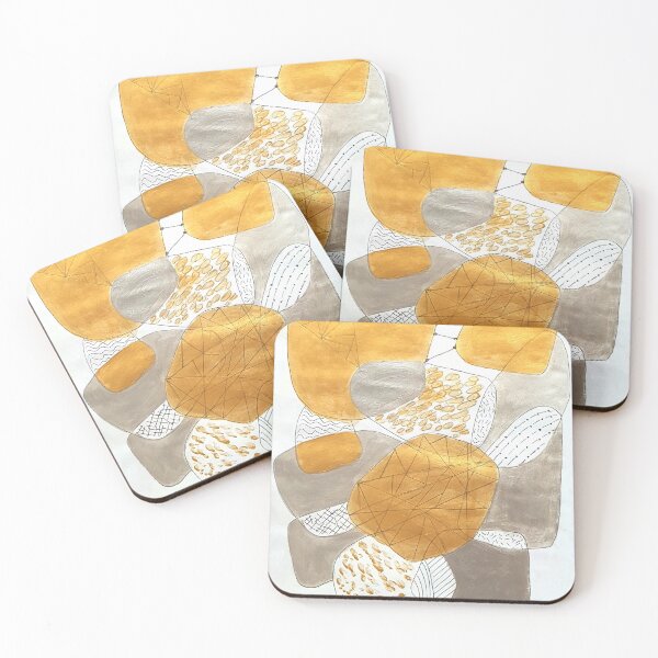 Item preview, Gold and silver circles designed and sold by Tereza Pilar  Art.