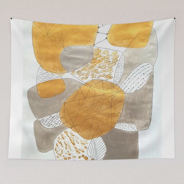 Item preview, Gold and silver circles designed and sold by Tereza Pilar  Art.