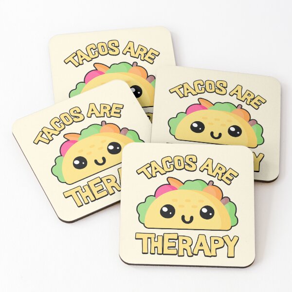Item preview, ¡Los tacos son terapia! Dibujos animados lindo taco designed and sold by PMCreative.