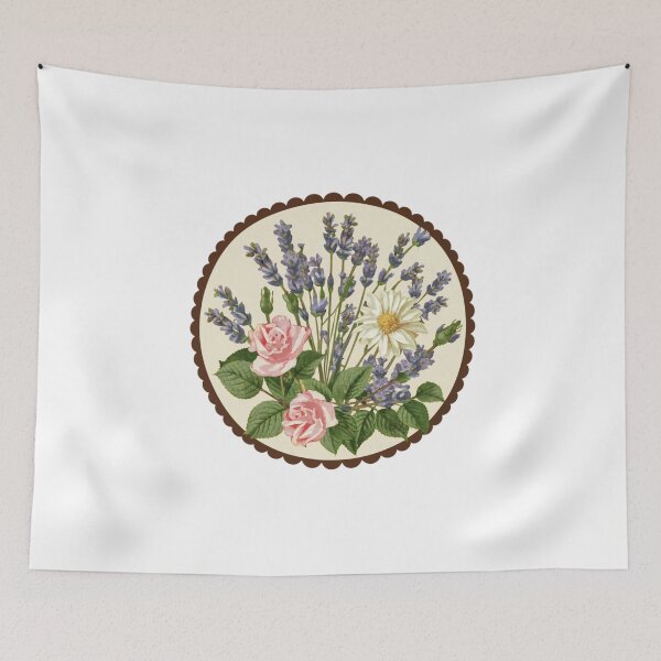 Item preview, Vintage flowers stamp designed and sold by LoveDaisyShop.